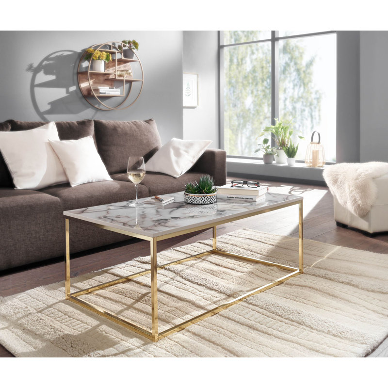 Gatsas Frame Coffee Table, Yellow