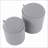 Ottomans 2-Piece Contemporary Nesting with Tray &amp; Storage, Natural Wood &amp; Charcoal Gray | Grey | Fabric-1576545912