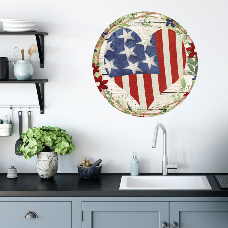 Couronne circulaire en bois Celebrate 250, L 12 po x H 12 po
