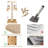 Cat Scratching Post, Sisal Scratching Posts For Indoor Cats Adults, 2 Mounting Methods Cat Scratcher With Hanging Ball And Interactive Toys For Kitten Cats, 25 Inches