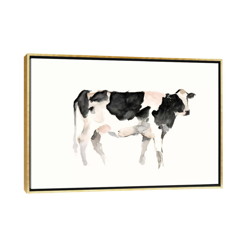 « Farm animal Study II » par Ethan Harper, reproduction d’art, Toile encadrée d'or, H 26 po x l 40 po x P 1,5 po