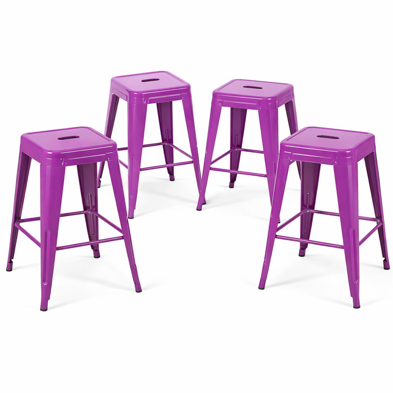 24 Inch Counter Height Stool(Only Dining Chairs), Mauve, Tabouret de comptoir (siège d'une hauteur de 24 p