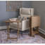 Hadley Four-Pack Acacia Tray Table Set with Stand