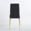 Ensemble de 4 chaises, couleur dorée, siège noir