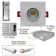 3'' Selectable Color Temperature Dimmable Air-Tight LED Canless Recessed Lighting Kit