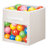 mDesign Fabric Baby Nursery Storage Cube with Front Window-363231749-363231748