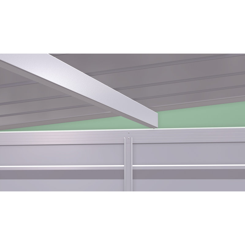 Remise de rangement en acier Select, 10 x 4, vert sauge, Vert sauge