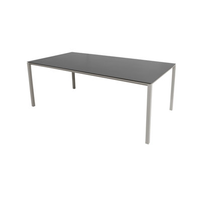 Cane-line Pure Dining Table - Taupe/nero Black