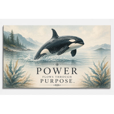 Impression d'art sur toile 24 x 36 pouces - "Orca"