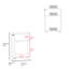 Chariot de rangement H 32,2 po, 2 tablettes, 4 roues - Salle de bain