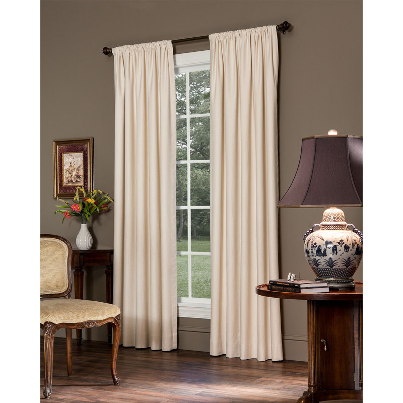 Panneaux de passe-tringle en lin Classic (paire), Lin classique - blanc antique, 96 po de largeur x 84 po de longueur