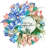 Welcome to Our Happy Place - couronne décorative en maille 18 po