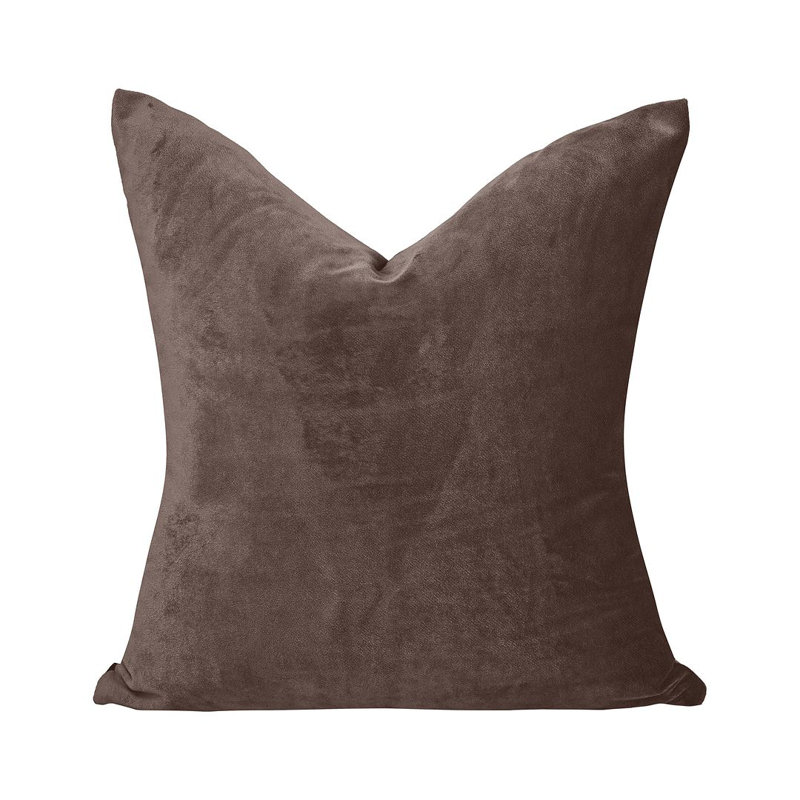 Matte Velvet Cushion Cover - 1 Pc, 66cm x 66cm, Pale Taupe