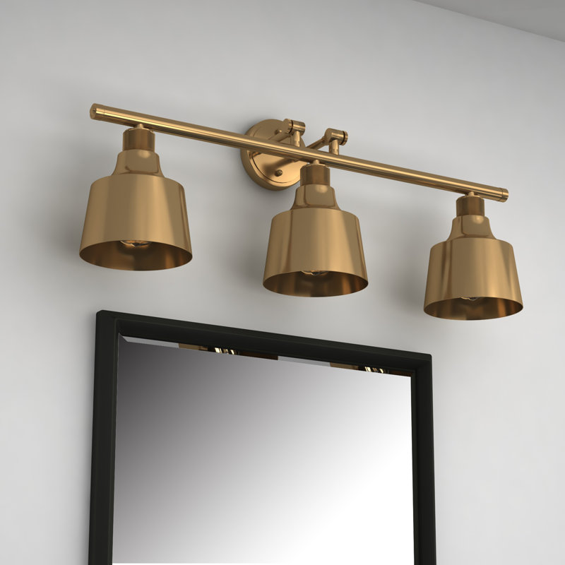 Wrightsville 3 - Light Vanity Light, Satin Gold, Satin Gold