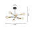 Rensselear 8-Light metal Modern Linear Sputnik Chandelier