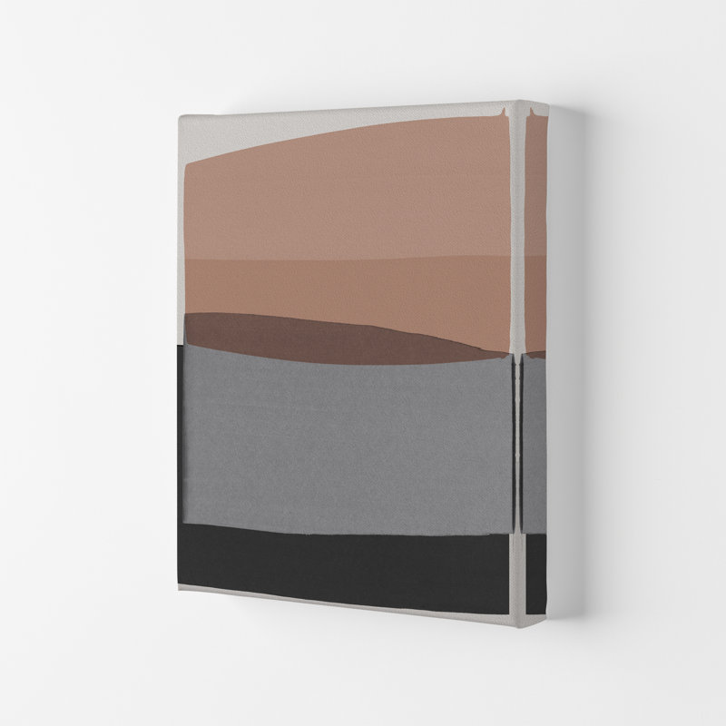 Modern Pink And Grey by Orara - Print, 29.7cm H x 21cm W x 3cm D, Wrapped Canvas