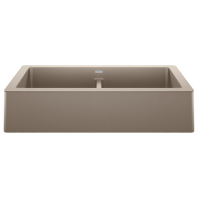 Vintera SILGRANIT 33" Double Bowl Apron-Front Farmhouse Sink - Truffle