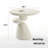 20" Stone-Inspired Fiberglass Oval End Table & Side Table, Solid Construction No Assembly Accent Table For Living Rooms & Bedrooms-1257778863