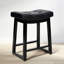 Tabouret de bar 24,4 po à hauteur de comptoir avec structure en bois massif-339418484