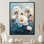 Pivoines dans le champ du matin I - pivoines, art mural