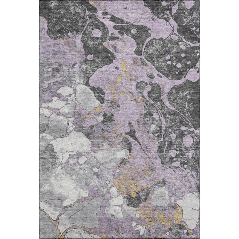 Premium Machine Washable Brashear AMF1909 Abstract Rug, Rectangle 10' x 14'