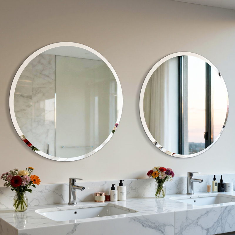 Miroir de salle de bain 28 po, 27,56 po x 27,56 po