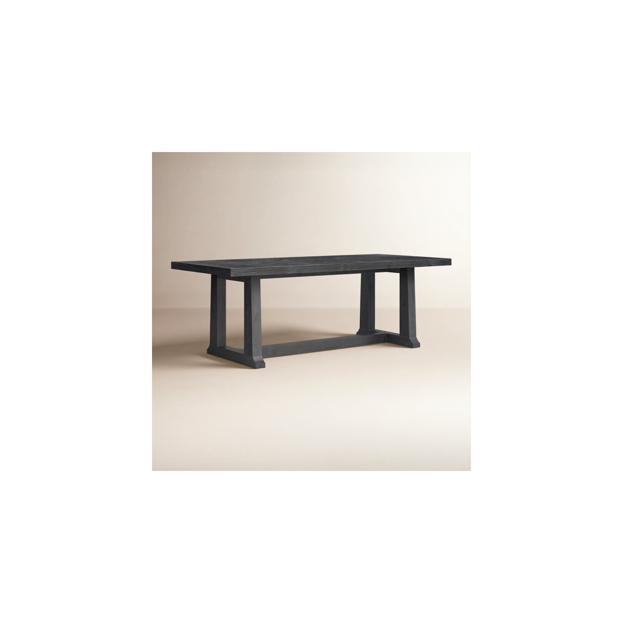 Daila Dining Table, 30" H x 39.25" W x 110" L, Black
