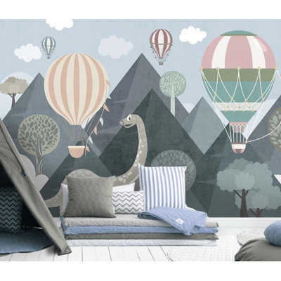 Papier peint amovible bébé bébé dinosaure à air chaud