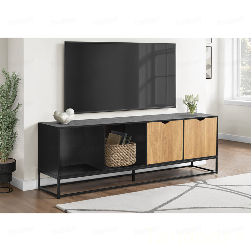 Meuble télé, console, meuble multimédia, meuble de rangement, stratifié de salon, moderne,