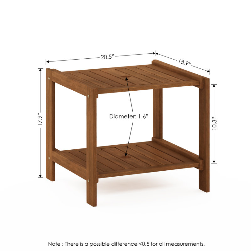 Table d'appoint en bois Ayca