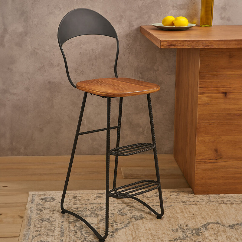 New Foundry Counter Stool with Metal Frame