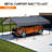 12X20 Ft Heavy Duty Outdoor Galvanized Carport, Protects Cars From And Rain, Spacious For Cargo Metal Enough Multiple Vehicles Cargo, Can Withstand Snow
