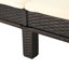 Chaise longue inclinable avec coussin en osier Jarrick