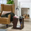 Glass Top Floor Shelf End Table-29352284