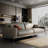 Gray Genuine Leather Modular Sofa