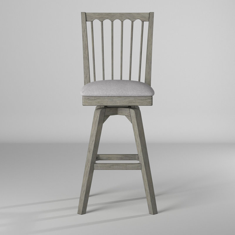Camacho Swivel Upholstered Counter Stool, Bar Stool (28" Seat Height)
