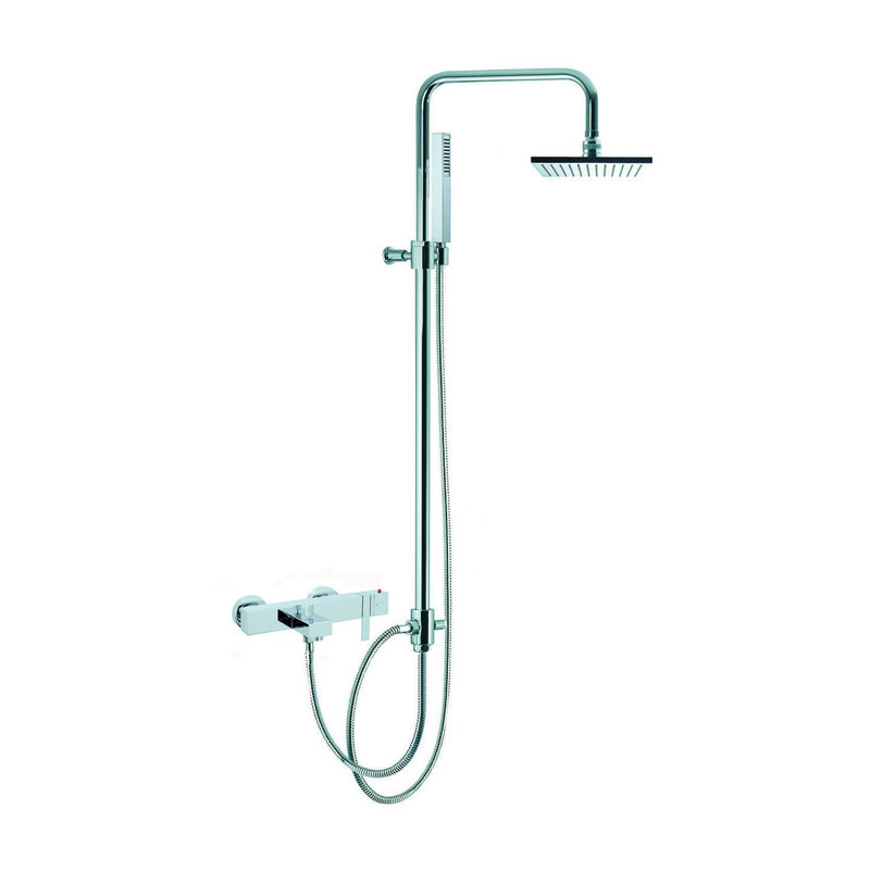 Brick Chic Shower Faucet, Chrome