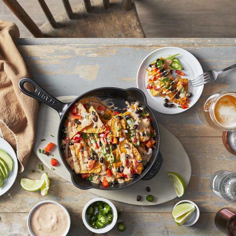 Pans Cast Iron Traditional Deep Frypan, Black, 8.5"
