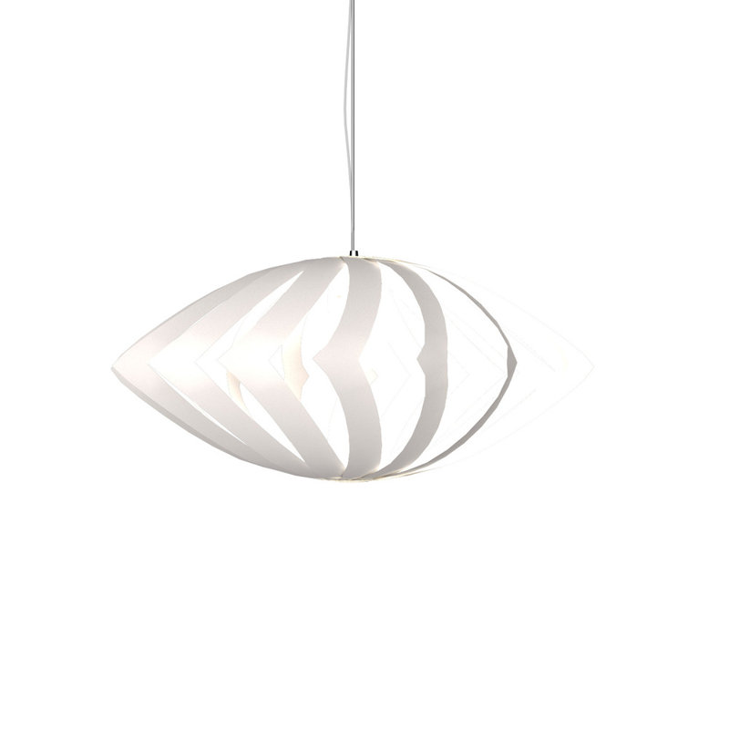 Versátil 1 - Light Pendant, 13.65" H x 26.52" W x 26.52" D, American Walnut