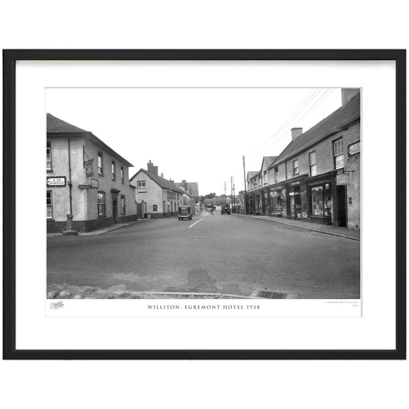 Williton, Egremont Hotel 1938 - Single Picture Frame Print, 40cm H x 50cm W x 2.3cm D