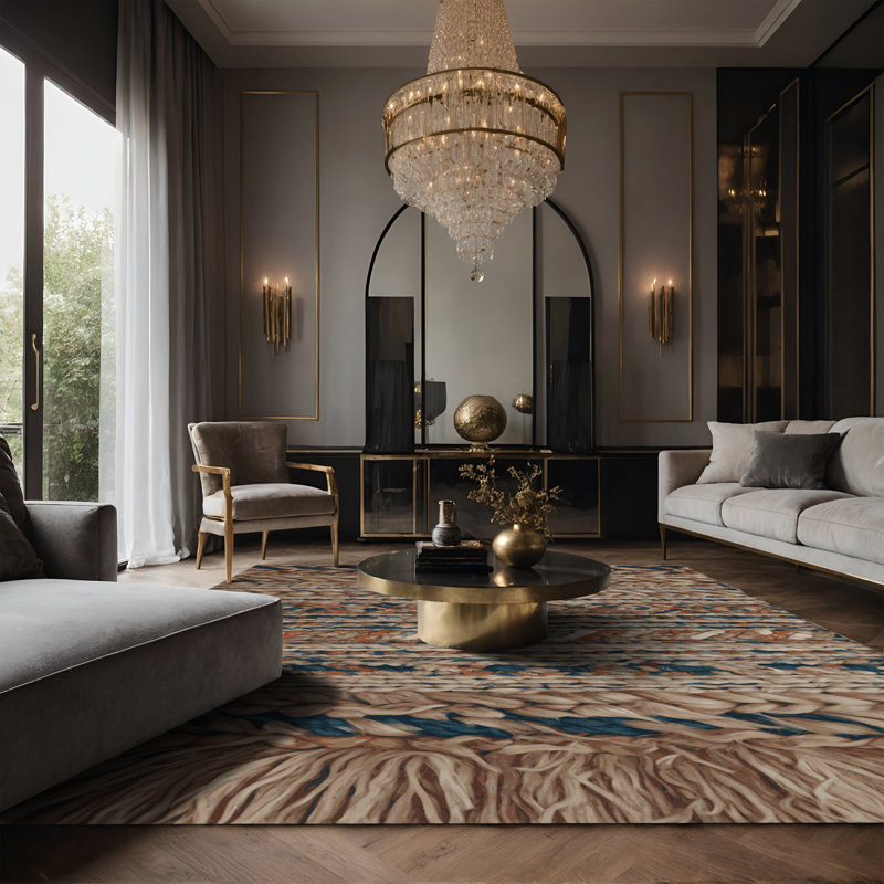 Tapis brun soyeux et moelleux, Tapis de couloir 2 pi x 4 pi