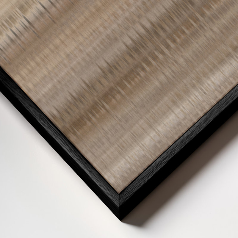 Melody #1 - Contemporary Neutral Waves In Subtle Tonal Motion, 40" H x 40" W, Black