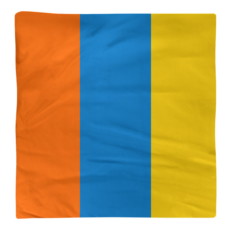 Serviette de coton 22" miami dîner, Orange / Bleu / Jaune
