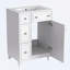 Meuble-lavabo de salle de bain avec lavabo en céramique-105620910