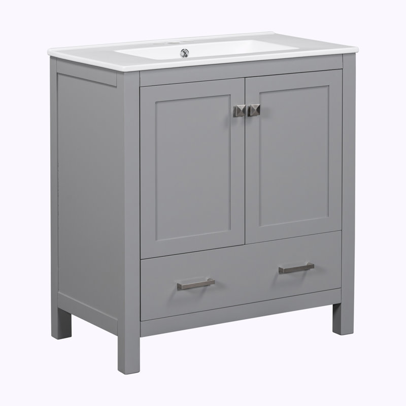 Bathroon Vanity with Sink, Gray