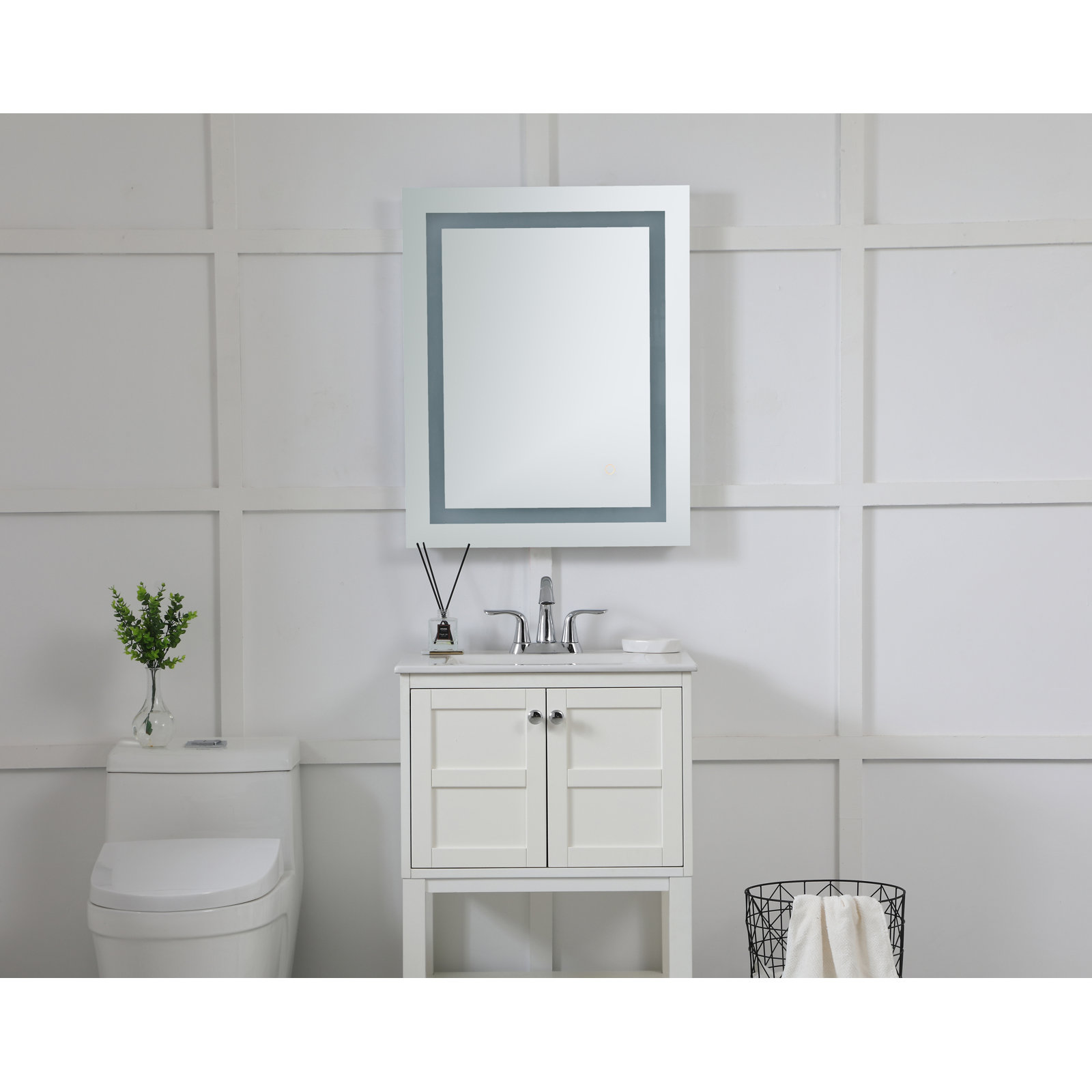 Kanaya Flat Wall Mirror, 24" W x 30" H