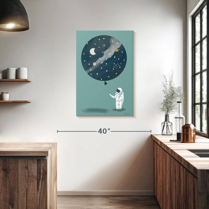 Ashelle astronaute ballon, H 36 po x l 24 po