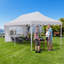 Tente à auvent escamotable 10 pi x 10 pi, pavillon de jardin commercial en tissu Oxford robuste avec 4 parois latérales amovibles, abri instantané imperméable et résistant aux rayons UV, piquets et sacs de sable, pour fêtes, foires commerciales, cour arrière (noir)-109236290-111044839