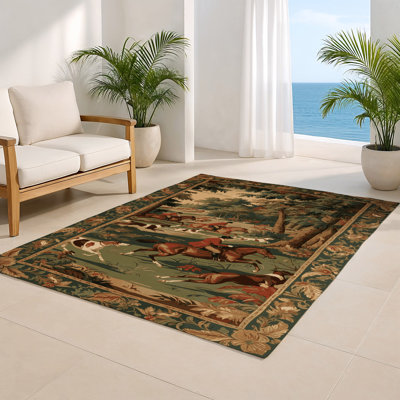 Tapis d'intérieur et d'extérieur brun français