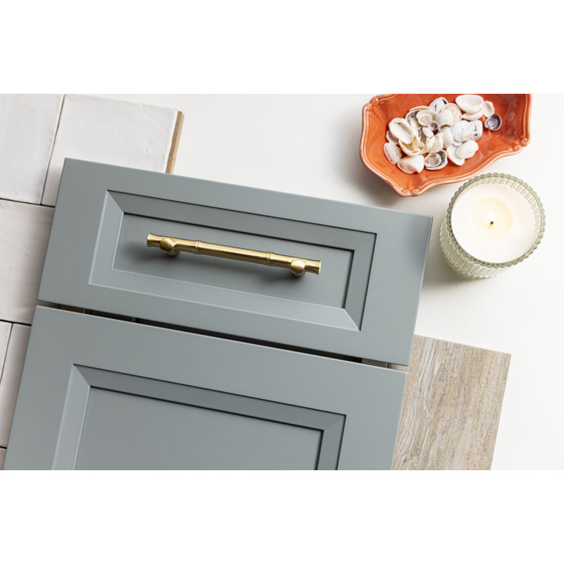 Junzi Bar Pull, 3 3/4", Satin Brass